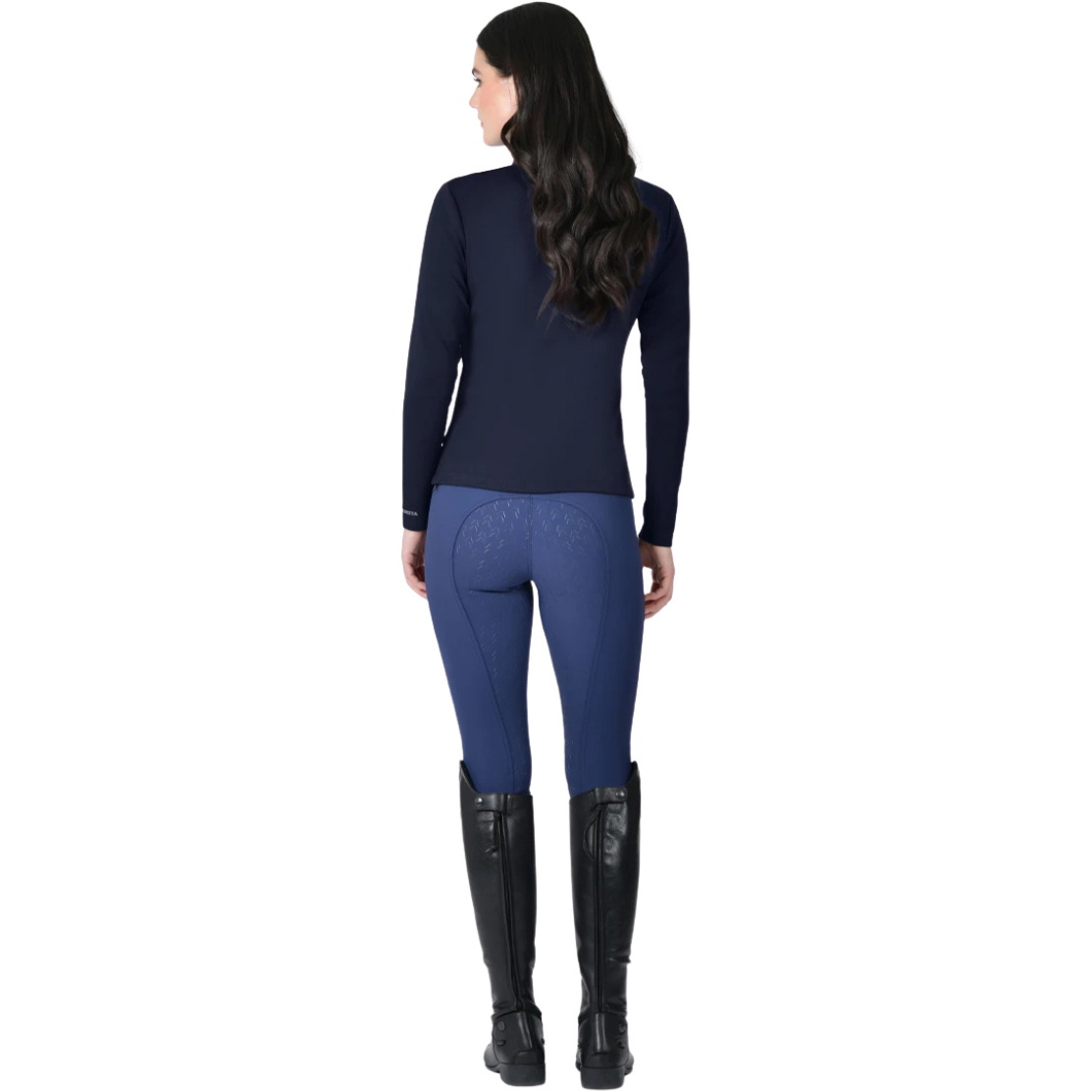 2025 Weatherbeeta Womens Copper 1/2 Zip Long Sleeve Mid-Layer 1028842 - Navy